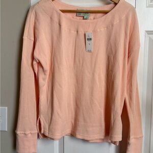 NWT Saturday Sunday / Waffle Knit Long Sleeve / M